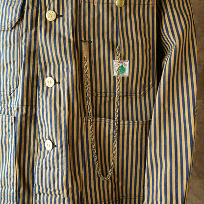 TCB Jeans_Cat Head Jacket_Brown Tabby Stripe