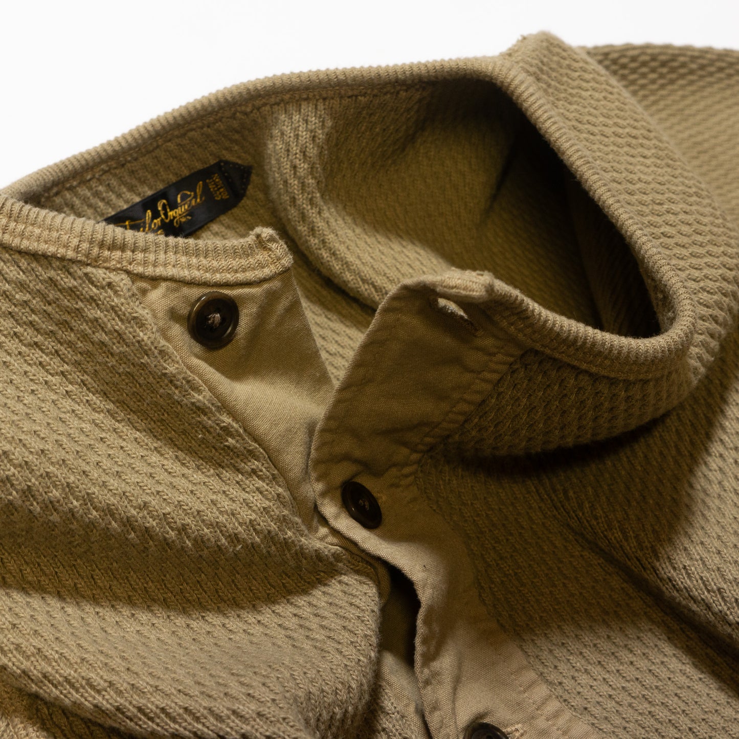 ORGUEIL_OR-9101_Thermal Henry Neck Shirt_Khaki