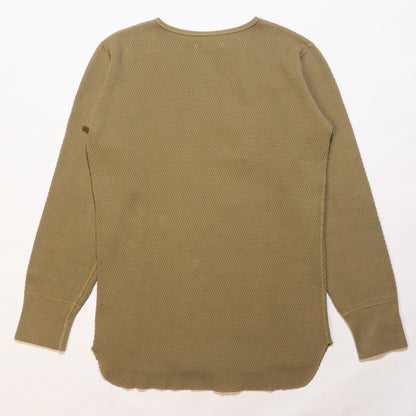 ORGUEIL_OR-9101_Thermal Henry Neck Shirt_Khaki