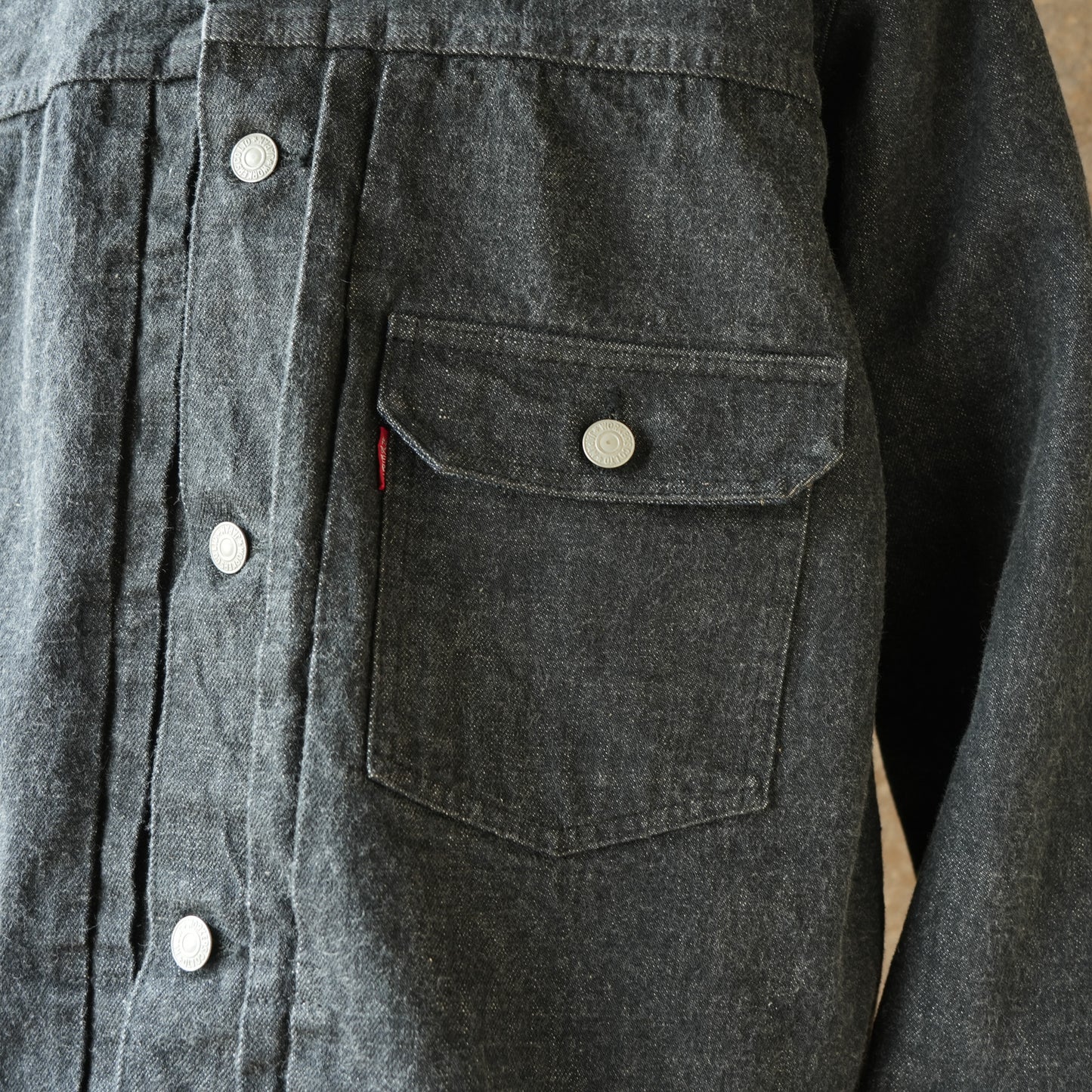 WORKERS_Los 806XH, Full-Back, 13.7 oz, schwarzer Rohdenim