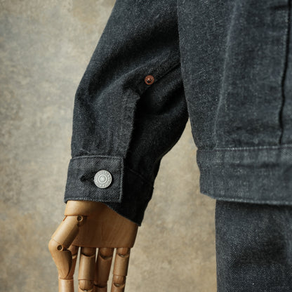 WORKERS_Los 806XH, Full-Back, 13.7 oz, schwarzer Rohdenim