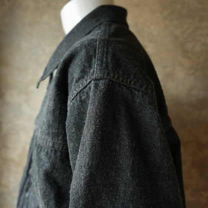 WORKERS_Los 806XH, Full-Back, 13.7 oz, schwarzer Rohdenim