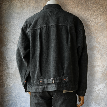 WORKERS_Los 806XH, Full-Back, 13.7 oz, schwarzer Rohdenim
