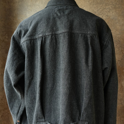 WORKERS_Los 806XH, Full-Back, 13.7 oz, schwarzer Rohdenim