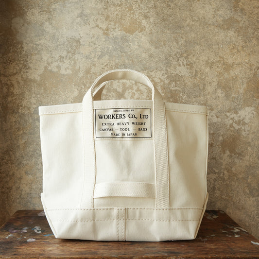 WORKERS_Tool Bag, Medium-Short Handle, Ecru x Ecru