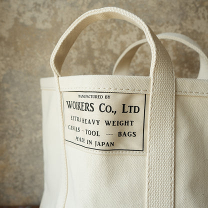 WORKERS_Tool Bag, Medium-Short Handle, Ecru x Ecru