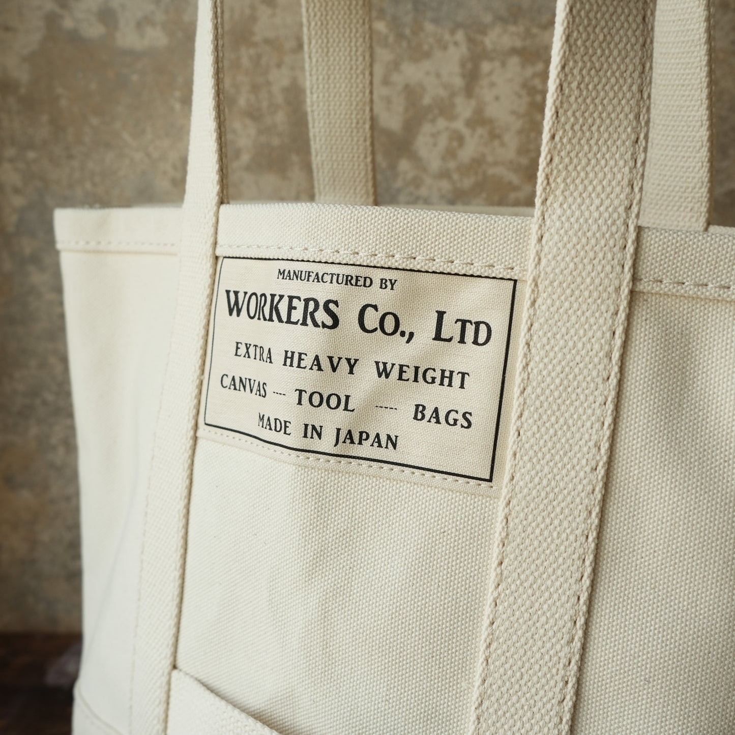WORKERS_Tool Bag, Medium-Long Handle, Ecru x Ecru