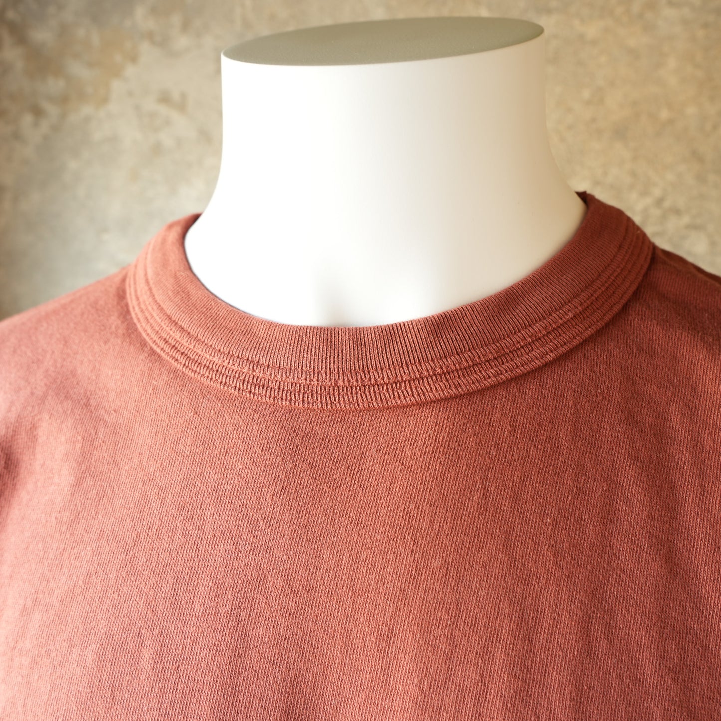 LOOP&WEFT_LRC1126_LOOPWHEELED DOUBLE BINDER POCKET CREW_BURGUNDY