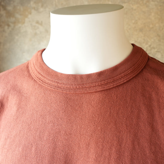 LOOP＆WEFT_LRC1126_LOOPWHEELED DOUBLE BINDER POCKET CREW_BURGUNDY