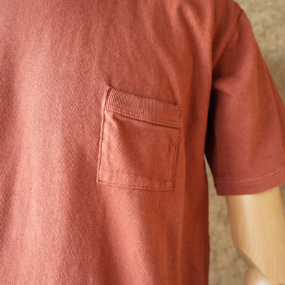 LOOP&WEFT_LRC1126_LOOPWHEELED DOUBLE BINDER POCKET CREW_BURGUNDY
