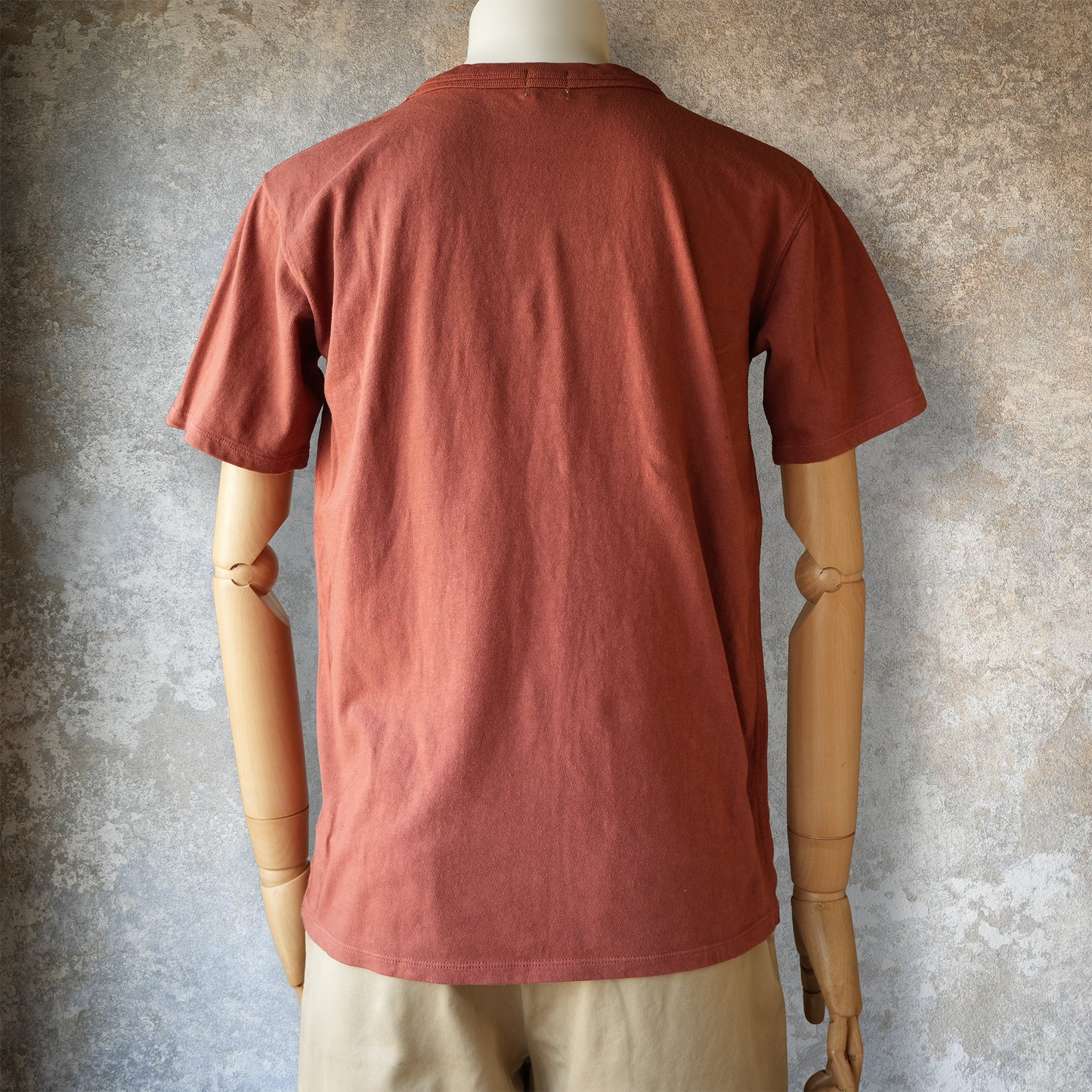LOOP&WEFT_LRC1126_LOOPWHEELED DOUBLE BINDER POCKET CREW_BURGUNDY