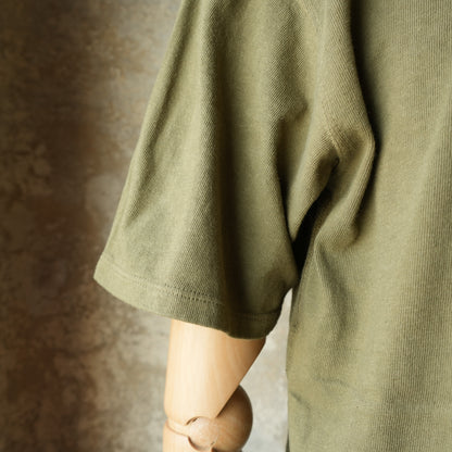 LOOP＆WEFT_LRC1127_LOOPWHEELED DOUBLE BINDER CREW_ARMY OLIVE
