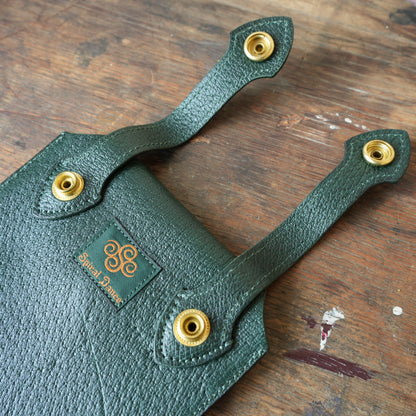 SpiralDance_Mobile holster_Wild Boar Leather_D.Green