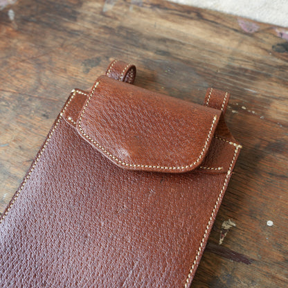 SpiralDance_Mobile holster_Wild Boar Leather_Brown