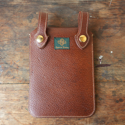 SpiralDance_Mobile holster_Wild Boar Leather_Brown