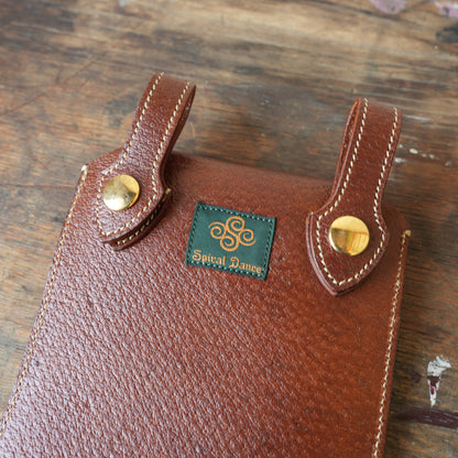 SpiralDance_Mobile holster_Wild Boar Leather_Brown