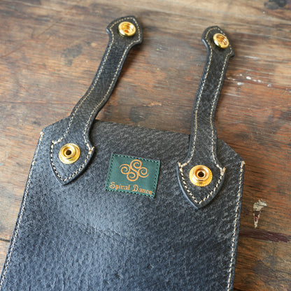 SpiralDance_Mobile holster_Wild Boar Leather_Black