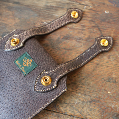 SpiralDance_Mobile holster_Wild Boar Leather_D.Brown