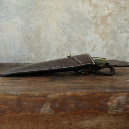 SpiralDance_Mobile holster_Wild Boar Leather_D.Brown