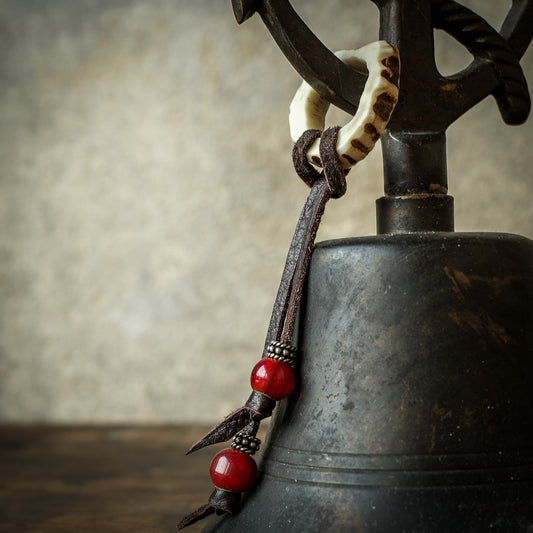 SpiralDance_Japanese Deer Antler Scarf Ring_001