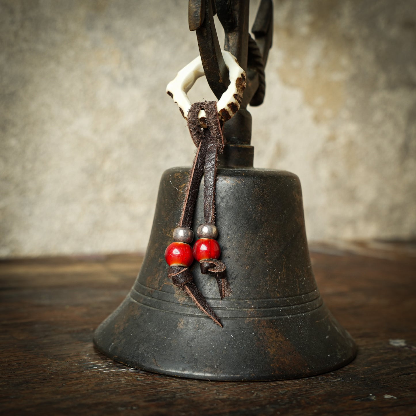 SpiralDance_Japanese Deer Antler Scarf Ring_002