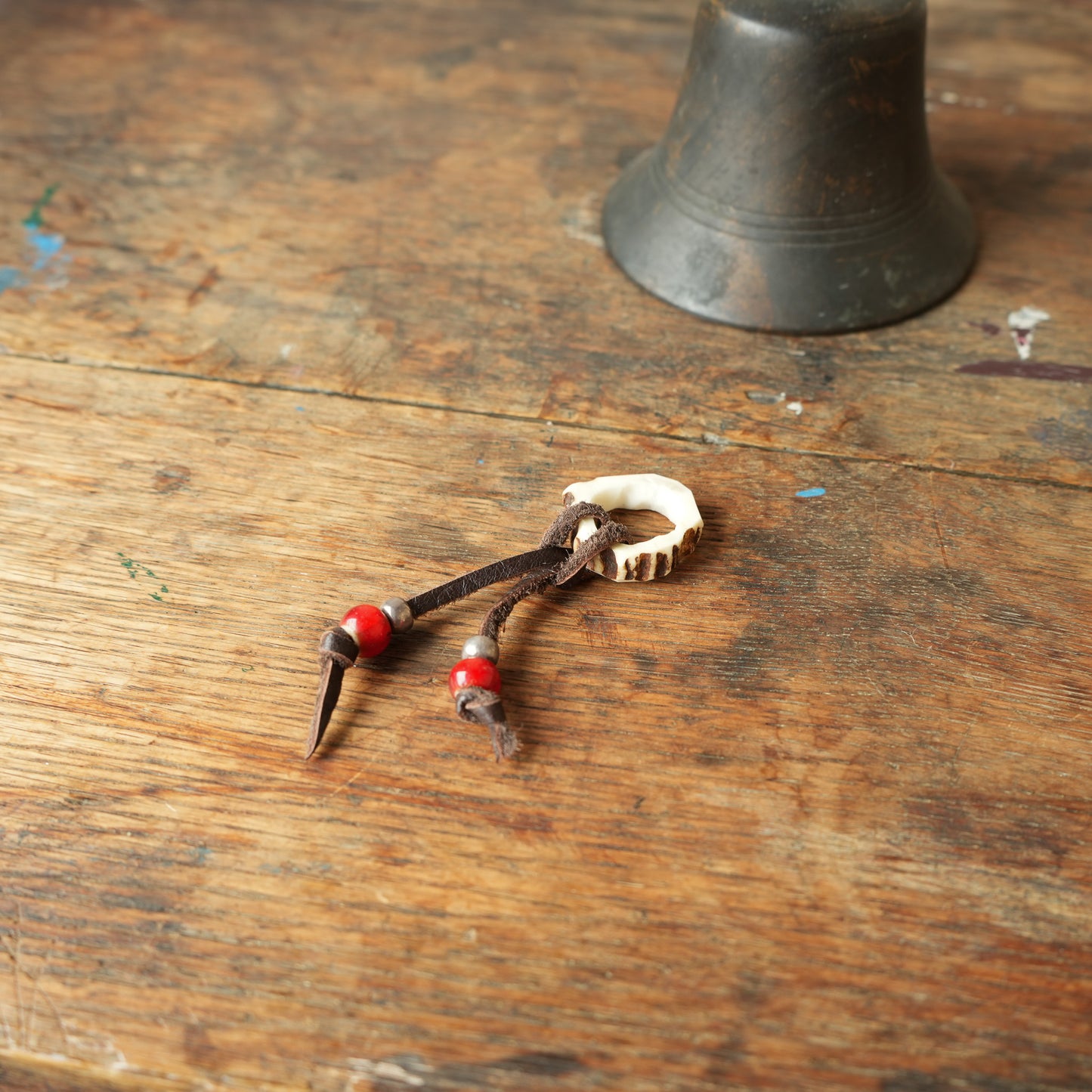 SpiralDance_Japanese Deer Antler Scarf Ring_002