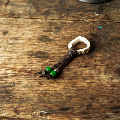 SpiralDance_Japanese Deer Antler Scarf Ring_003