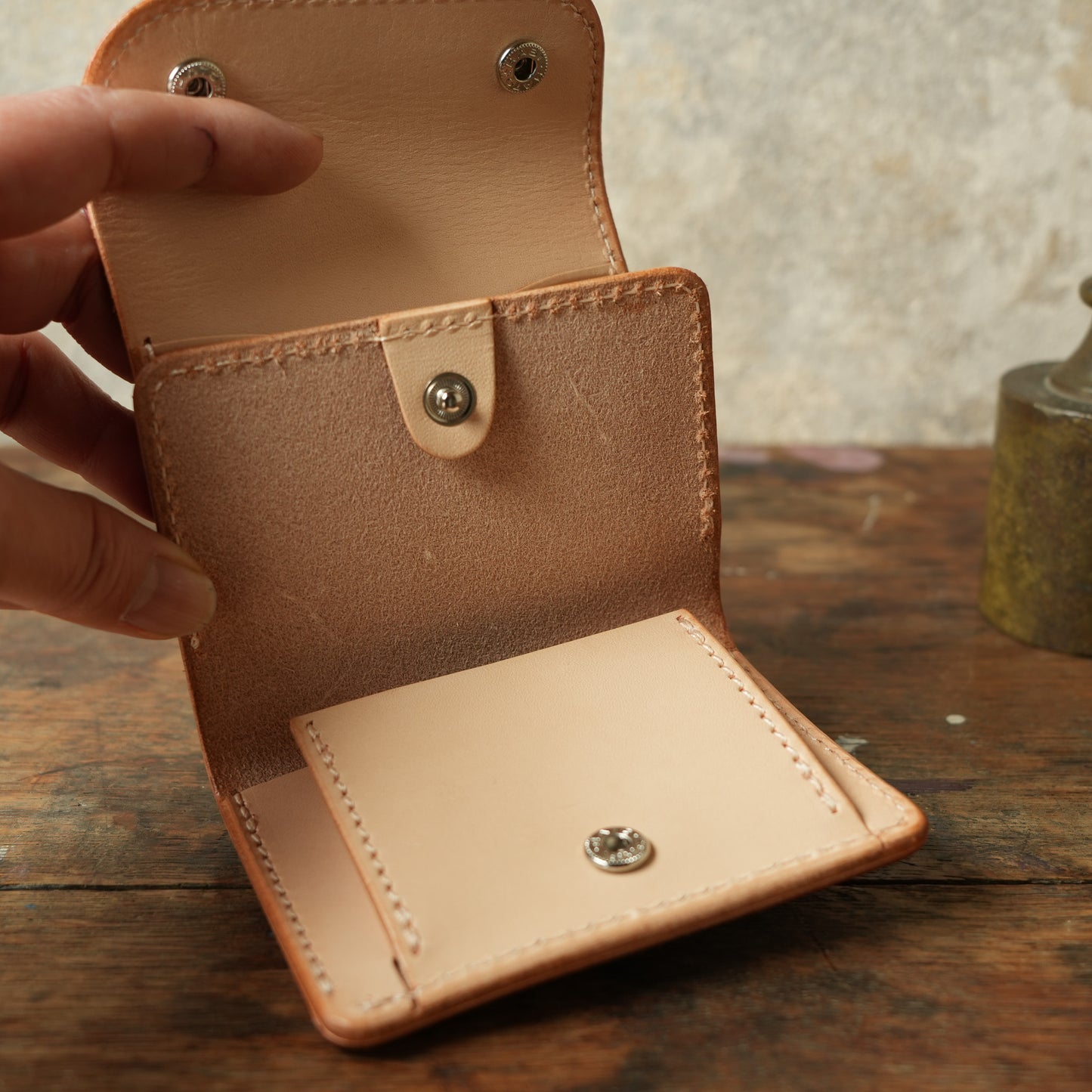 SpiralDance×OPUS_GIBIER LEATHER MINI WALLET