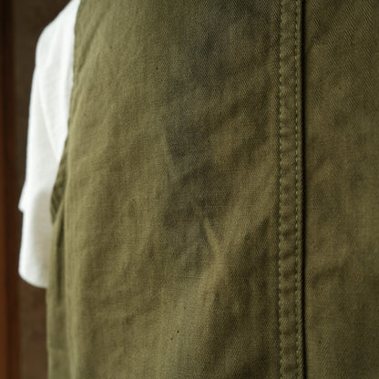 TCB Jeans_Huntsman Vest_Neppy Green Herringbone