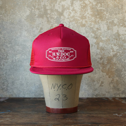 THE H.W.DOG&CO_D-01153_MESH TRUCKER CAP_Red