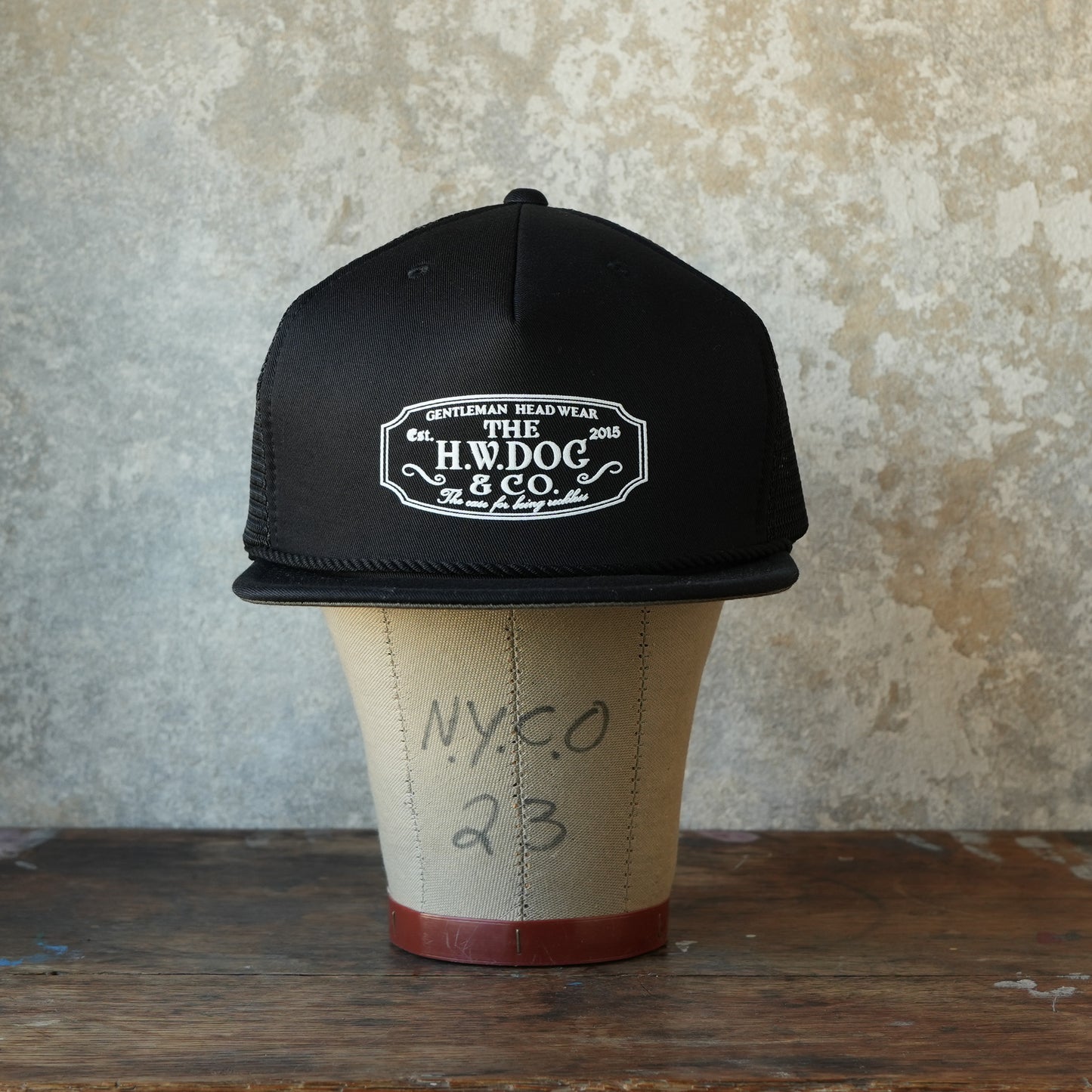 THE H.W.DOG&CO_D-01153_MESH TRUCKER CAP_Black