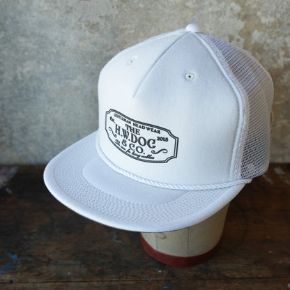 THE H.W.DOG&CO_D-01153_MESH TRUCKER CAP_White