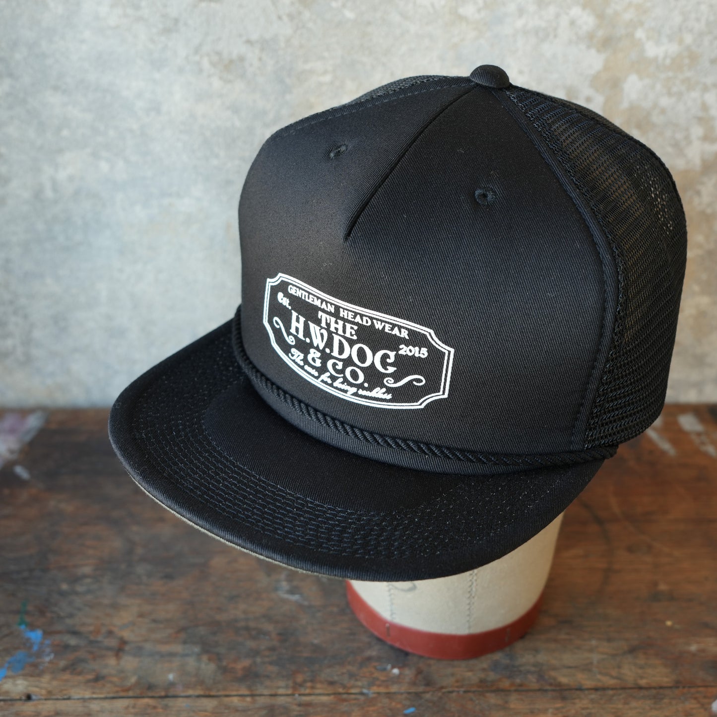 THE H.W.DOG&CO_D-01153_MESH TRUCKER CAP_Black