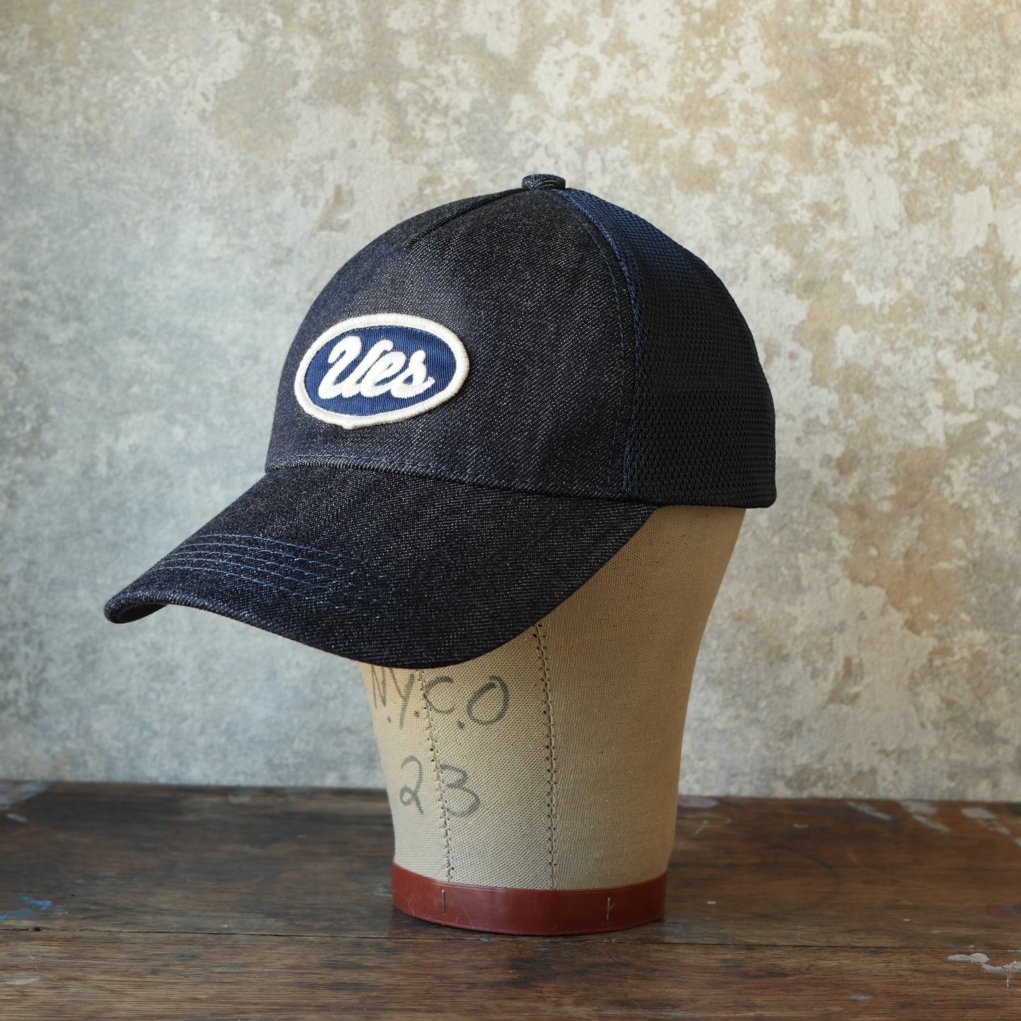 UES_82MC-I_Indigo Mesh Cap Denim_UES