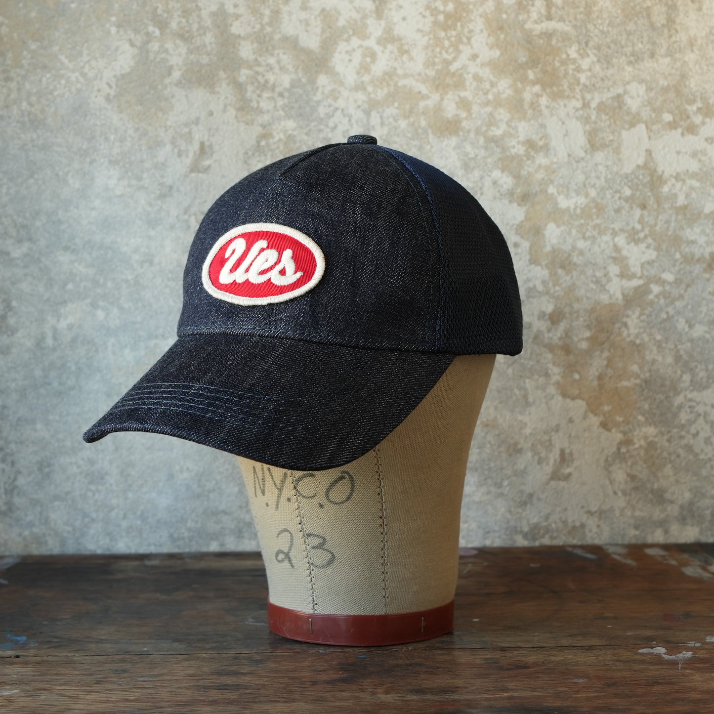 UES_82MC-I_Indigo Mesh Cap Denim_UES