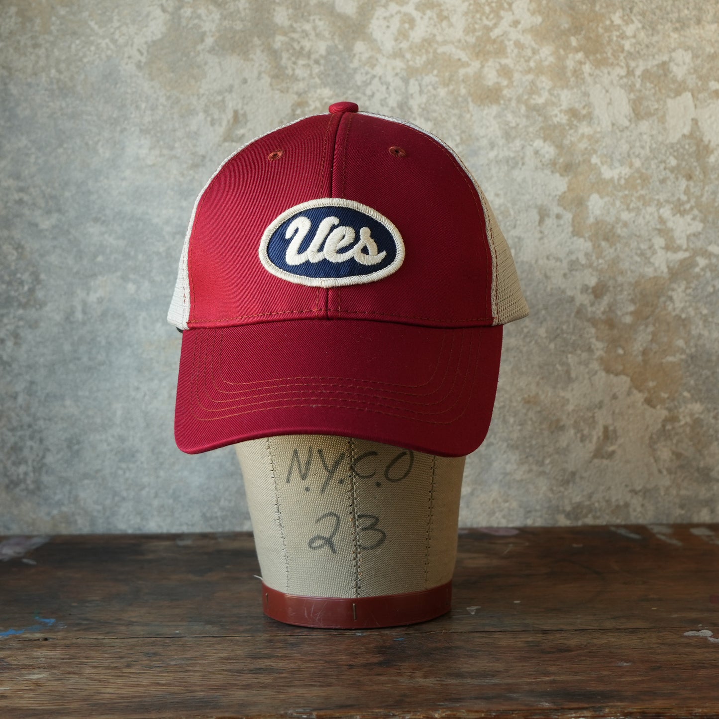 UES_82MC_Color Mesh Cap_UES/NAVY Patch