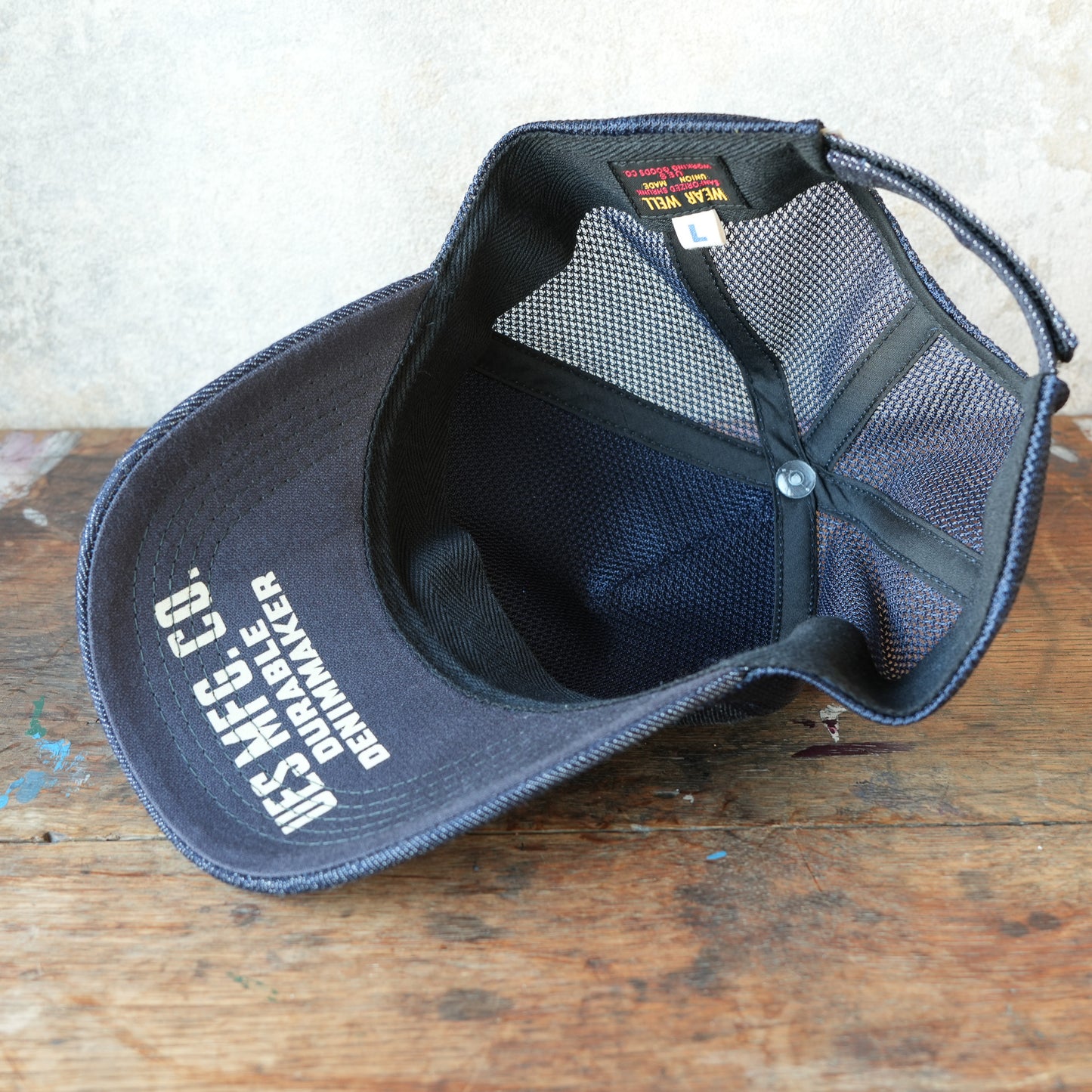 UES_82MC-I_Indigo Mesh Cap Denim_UES