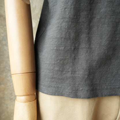 UES_652321_NV_1_8 Slab Nep Kurzarm-T-Shirt_Steel Gray