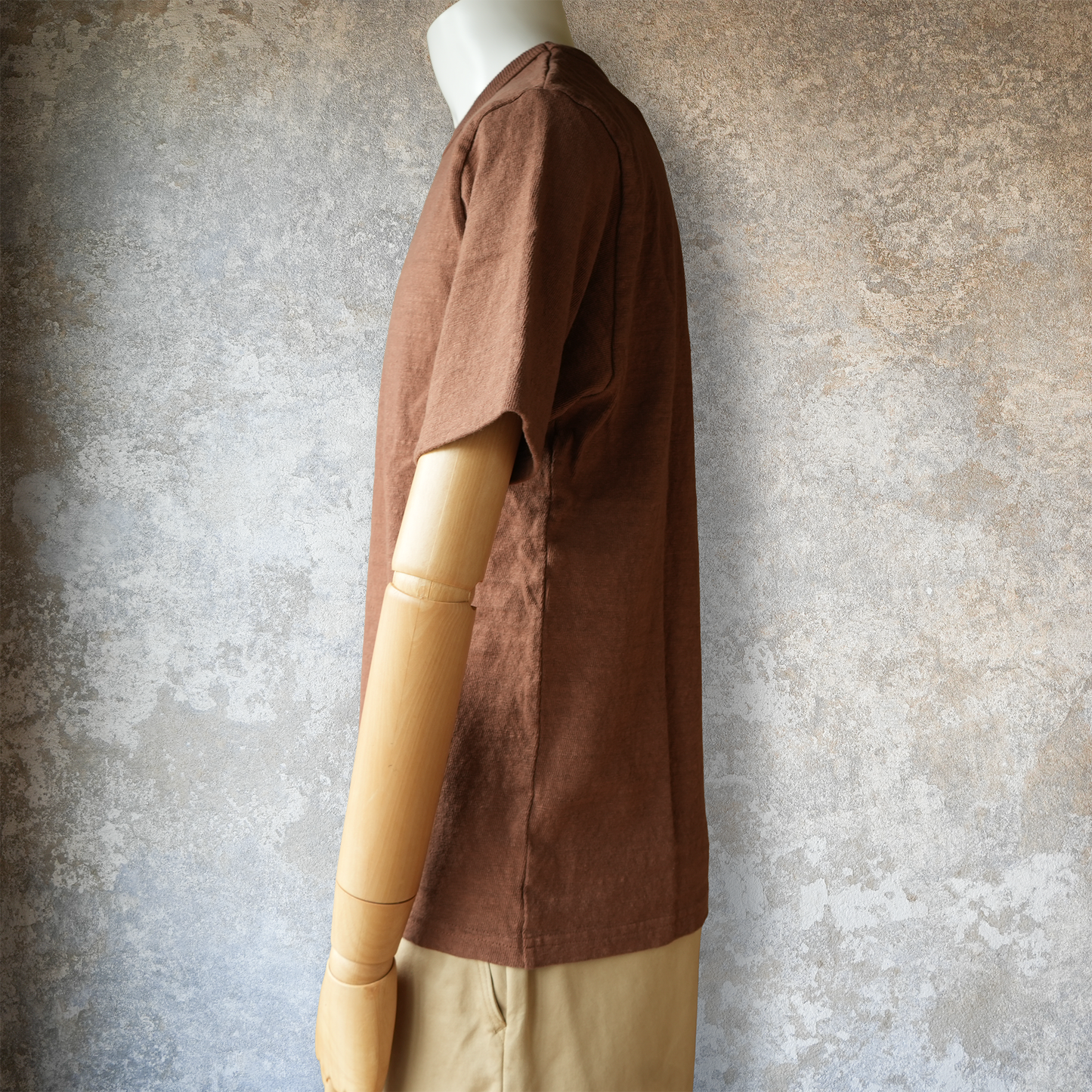 UES_652321_10_1_8 Nep T-Shirt mit kurzen Ärmeln_Brown