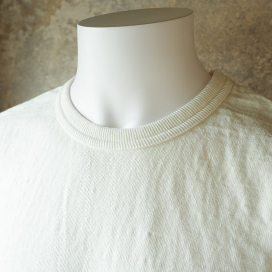 UES_652321_01_1_8番スラブネップ半袖Tシャツ_White