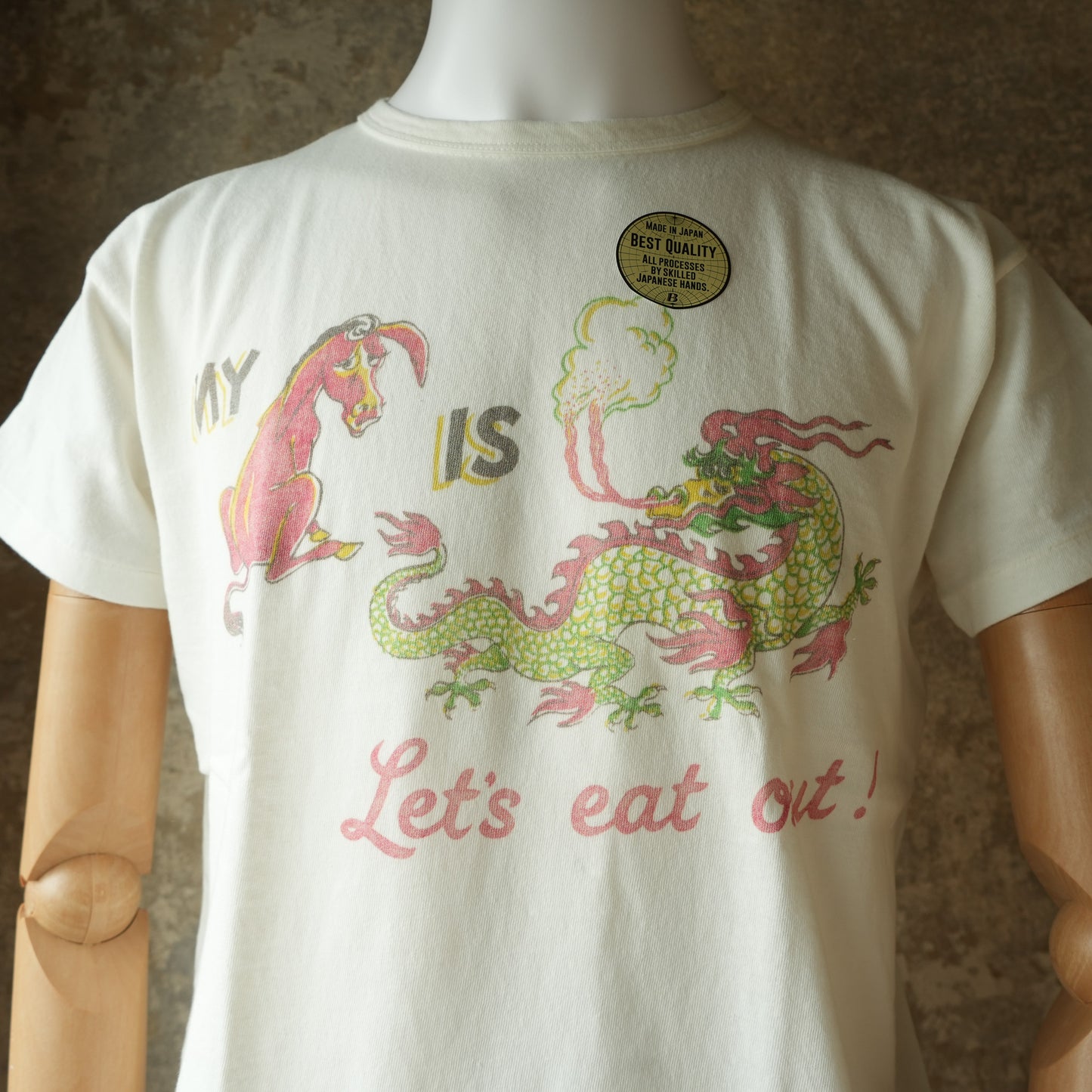 G&F Co._PRINTED 1940s SPORTS TEE_ LET’S EAT OUT!