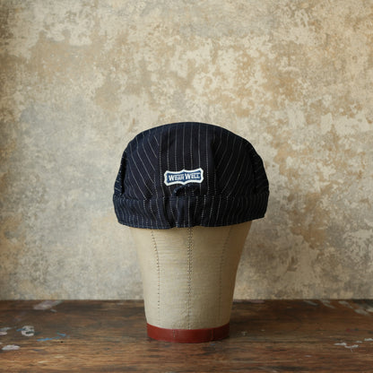 UES_82W-0_Indigo-Streifen Work Cap limitiertes Modell