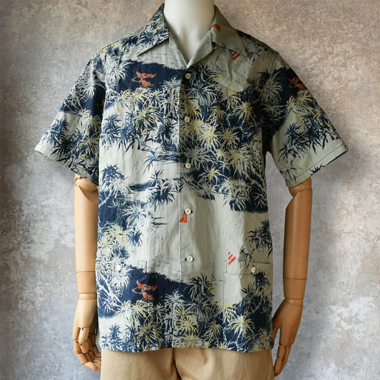 DELUXEWARE_AL-21_1960s INDIGO ALOHA