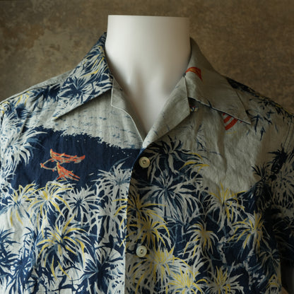 DELUXEWARE_AL-21_1960s INDIGO ALOHA