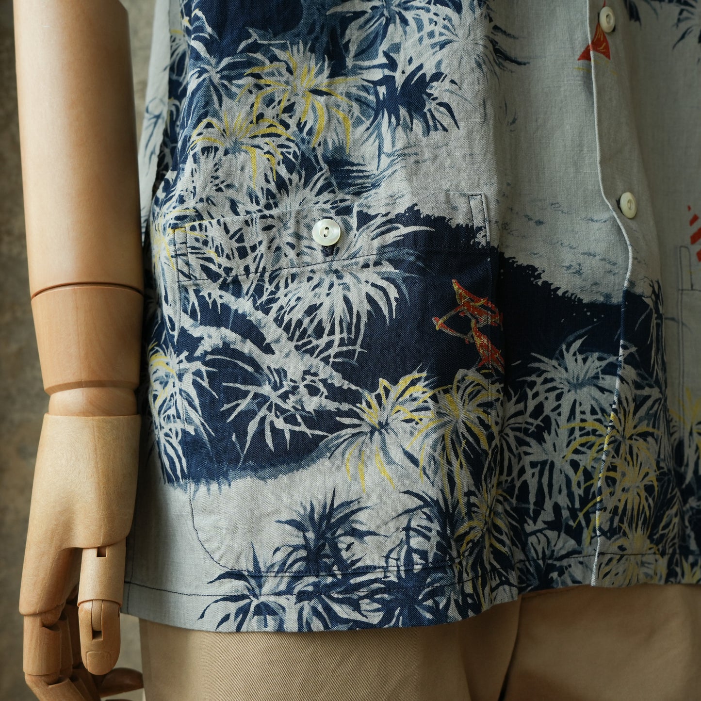 DELUXEWARE_AL-21_1960s INDIGO ALOHA