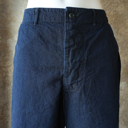 WORKERS_FWP Trousers_Indigo Cotton Linen