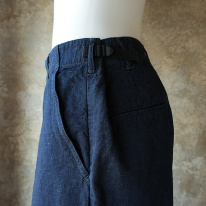 WORKERS_FWP Trousers_Indigo Cotton Linen