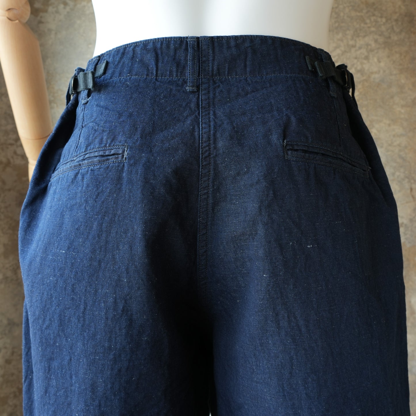 WORKERS_FWP Trousers_Indigo Cotton Linen