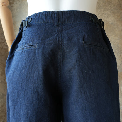 WORKERS_FWP Trousers_Indigo Cotton Linen