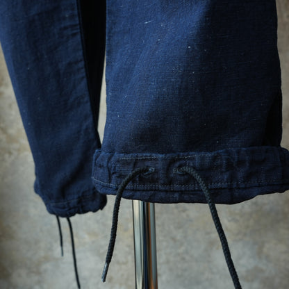 WORKERS_FWP Trousers_Indigo Cotton Linen
